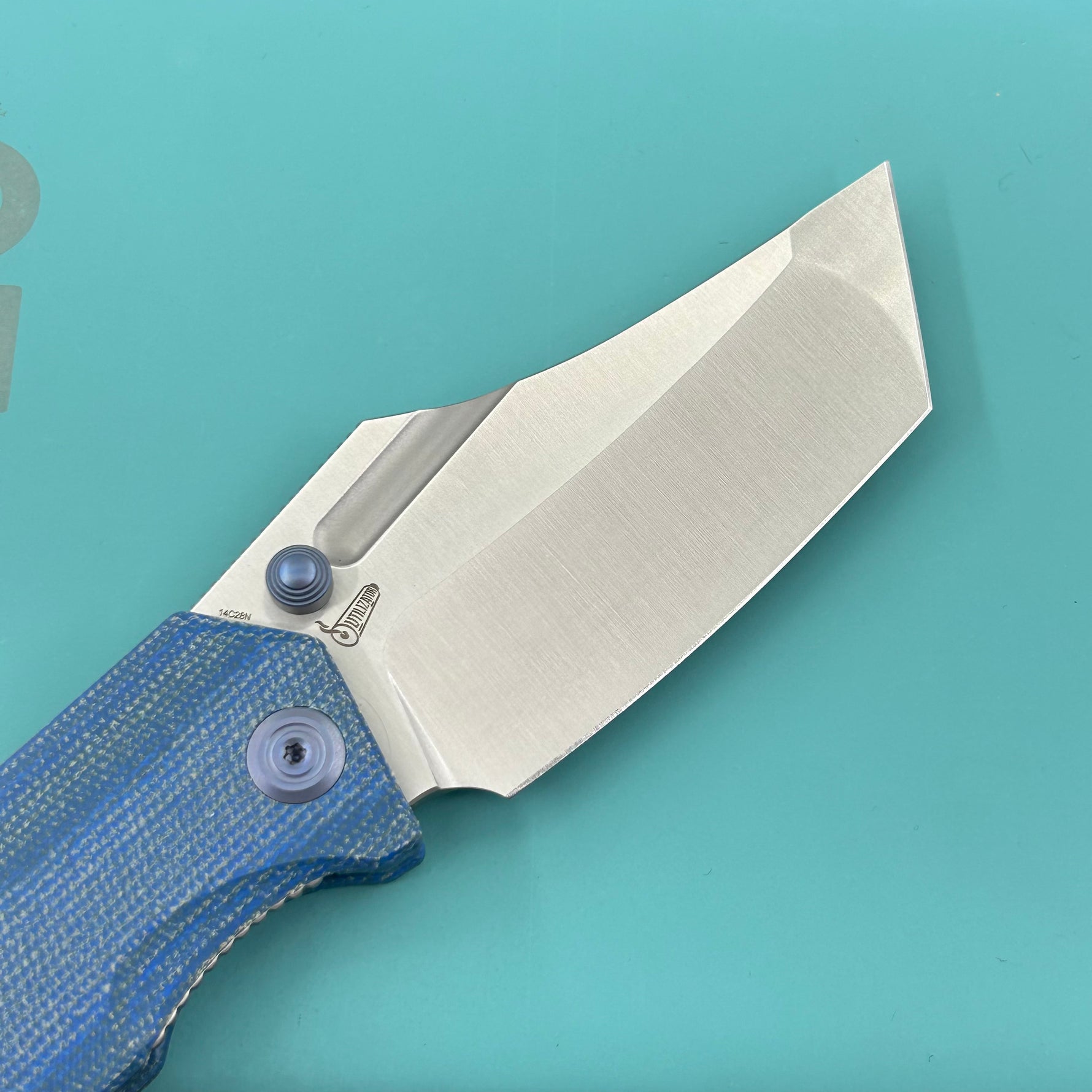 KUBEY Knife KU402E Hamster Linerlock Blue  14C28N Folding Knife