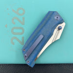 KUBEY Knife KU402E Hamster Linerlock Blue  14C28N Folding Knife