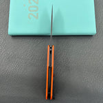 KUBEY Knife KU158V Flash Linerlock Black Orange 14C28N Folding Knife