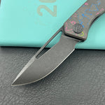 KB KNIVES KB331A Thalia Pocket Folding Knife 80's Camo Carbon Handle 3.27'' Blackwash M390 Blade