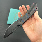 KB KNIVES KB331A Thalia Pocket Folding Knife 80's Camo Carbon Handle 3.27'' Blackwash M390 Blade