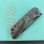 KB KNIVES KB331A Thalia Pocket Folding Knife 80's Camo Carbon Handle 3.27'' Blackwash M390 Blade