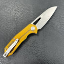 KUBEY KU291 Vagrant Liner Lock Folding Knife  Ultem Handle  3.1" Sandblast  14C28N