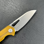 KUBEY KU291Q Vagrant Liner Lock Folding Knife  Ultem Handle  3.1" Sandblast  14C28N