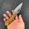 KUBEY KU122 Coeus Liner Lock Thumb Open Folding Knife Ultem Handle Kitchen knives 3.11" Bead Blasted D2