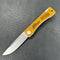 KUBEY KU2102 Akino Lockback Pocket Folding Knife Ultem Handle 3.15" Bead Blasted Sandvik 14C28N