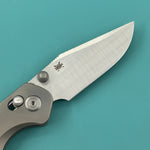 KB KNIVES KB466A Coronado Folding Knife Sandblasting Titanium Handle 3.46" Belt Satin Vanax Blade