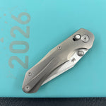 KB KNIVES KB466A Coronado Folding Knife Sandblasting Titanium Handle 3.46" Belt Satin Vanax Blade