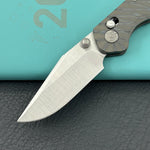KB KNIVES KB466B Coronado Folding Knife Flame Titanium Handle 3.46" Belt Satin Vanax Blade