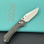 KB KNIVES KB466B Coronado Folding Knife Flame Titanium Handle 3.46" Belt Satin Vanax Blade