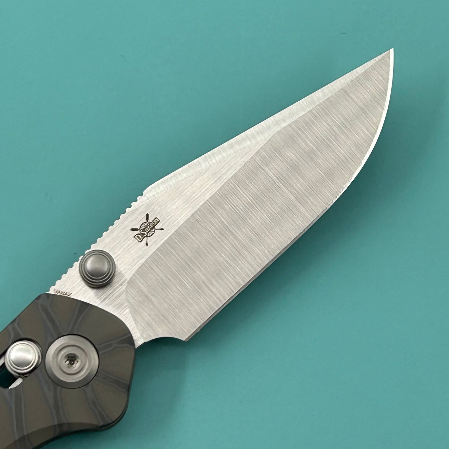KB KNIVES KB466B Coronado Folding Knife Flame Titanium Handle 3.46" Belt Satin Vanax Blade