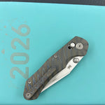 KB KNIVES KB466B Coronado Folding Knife Flame Titanium Handle 3.46" Belt Satin Vanax Blade