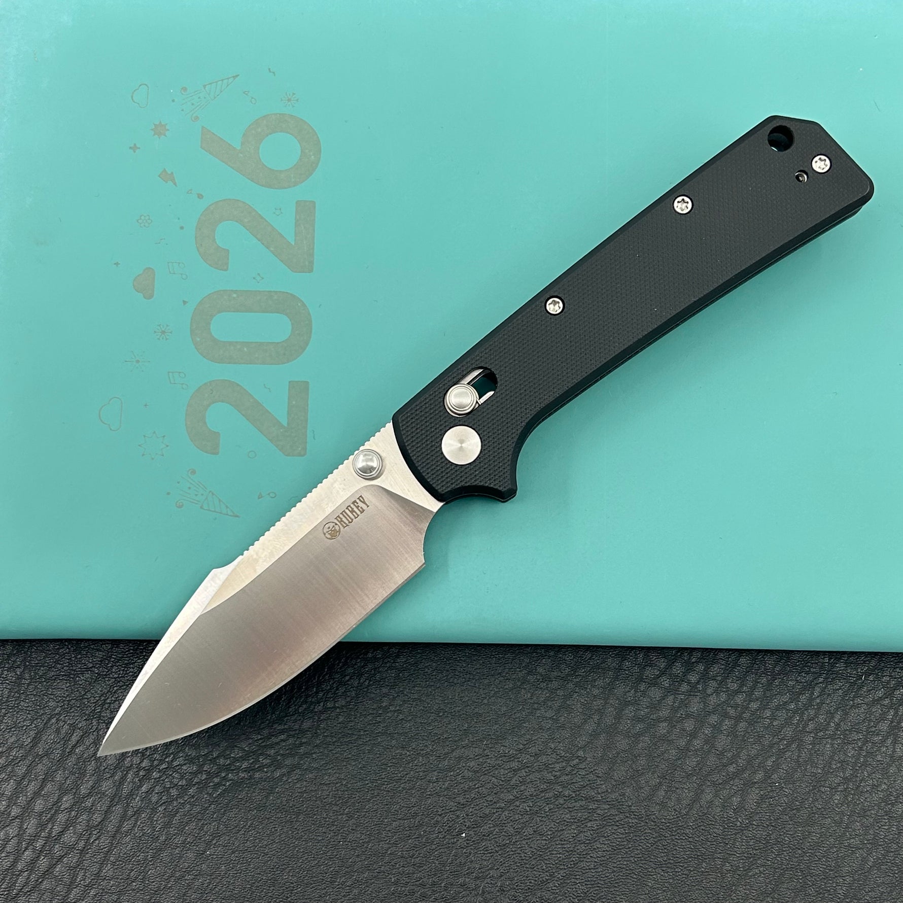 KUBEY Knife KU506A Vector Crossbar Lock Black  D2 Folding Knife