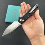 KUBEY Knife KU506A Vector Crossbar Lock Black  D2 Folding Knife