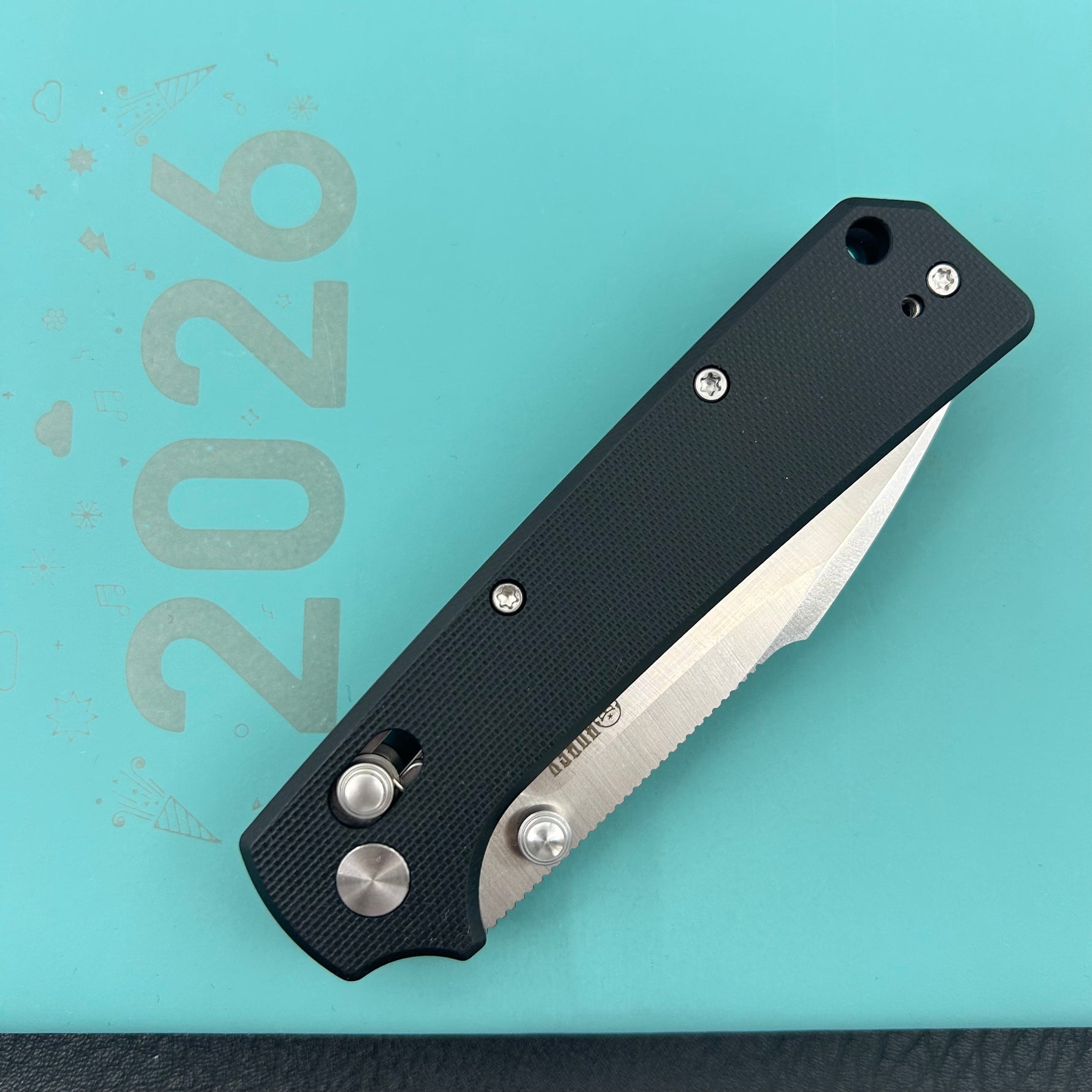 KUBEY Knife KU506A Vector Crossbar Lock Black  D2 Folding Knife