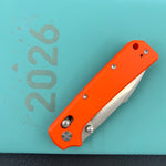 KUBEY Knife KU506B Vector Crossbar Lock Orange  D2 Folding Knife