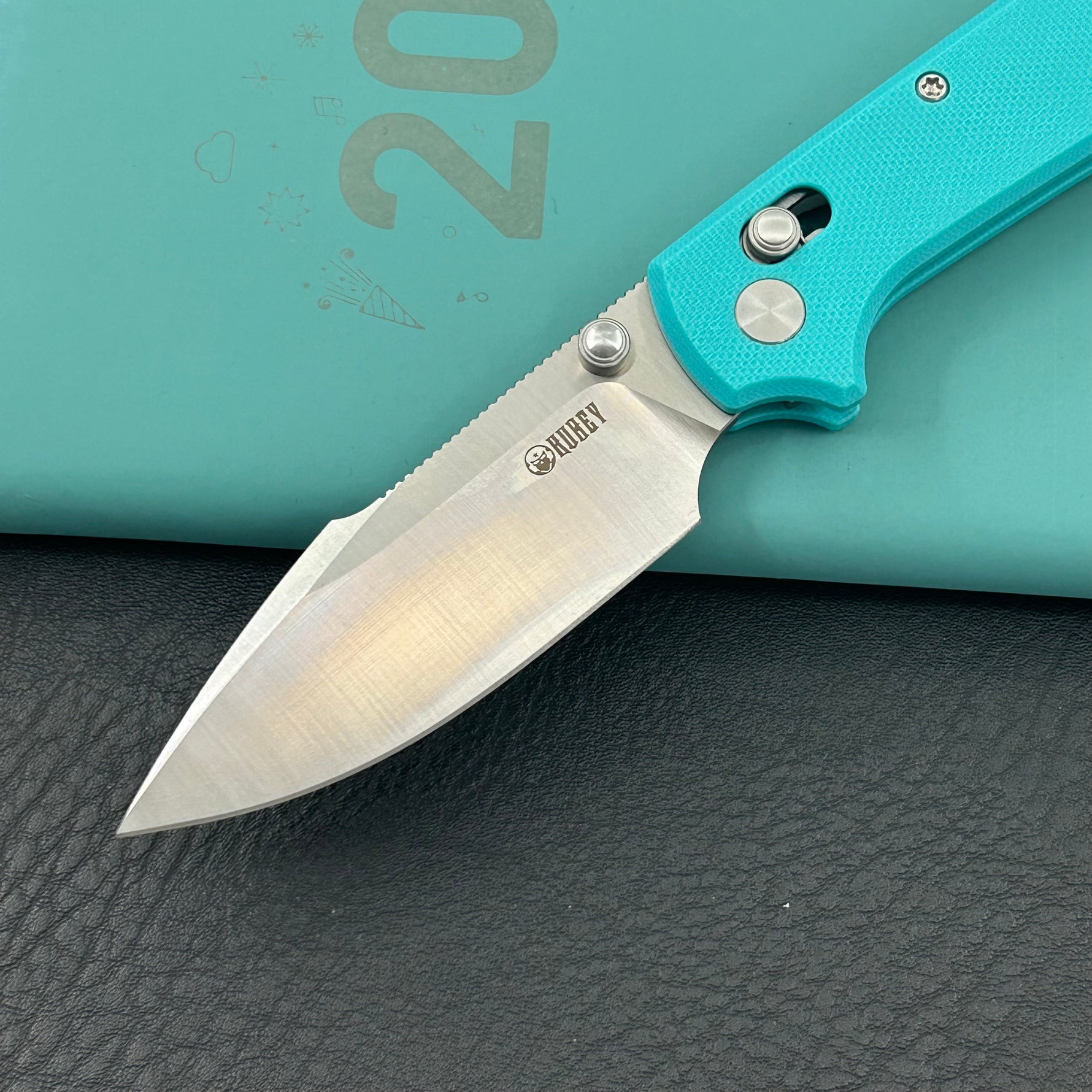 KUBEY Knife KU506C Vector Crossbar Lock Blue  D2 Folding Knife