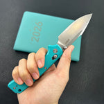 KUBEY Knife KU506C Vector Crossbar Lock Blue  D2 Folding Knife