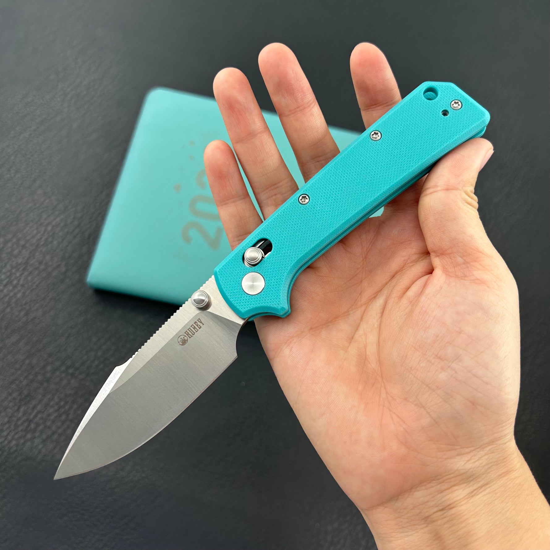KUBEY Knife KU506C Vector Crossbar Lock Blue  D2 Folding Knife