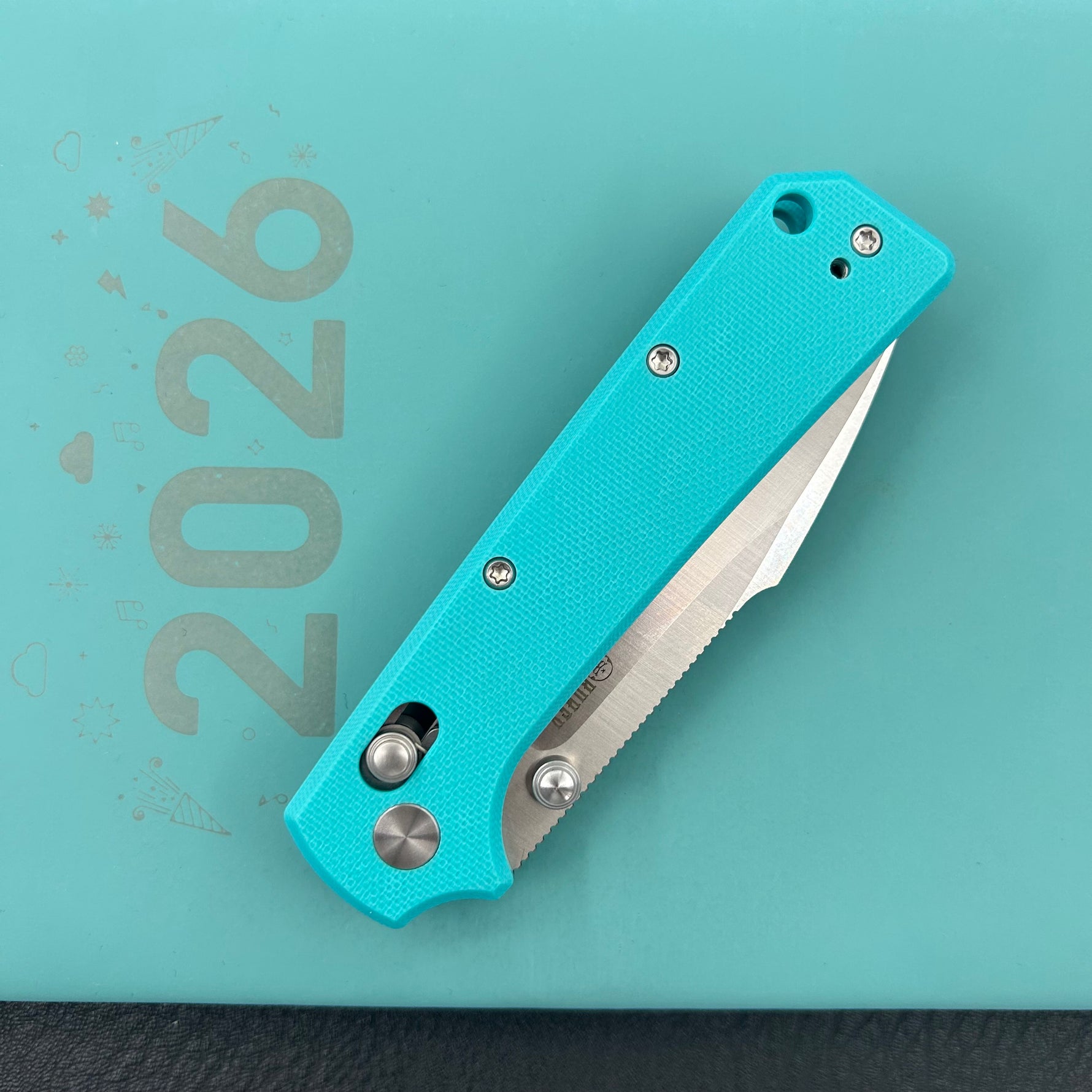 KUBEY Knife KU506C Vector Crossbar Lock Blue  D2 Folding Knife