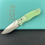 KUBEY Knife KU481C Pebble Crossbar Lock Jade  14C28N Folding Knife