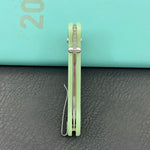 KUBEY Knife KU481C Pebble Crossbar Lock Jade  14C28N Folding Knife