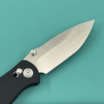 KUBEY Knife KU481A Pebble Crossbar Lock Black  14C28N Folding Knife