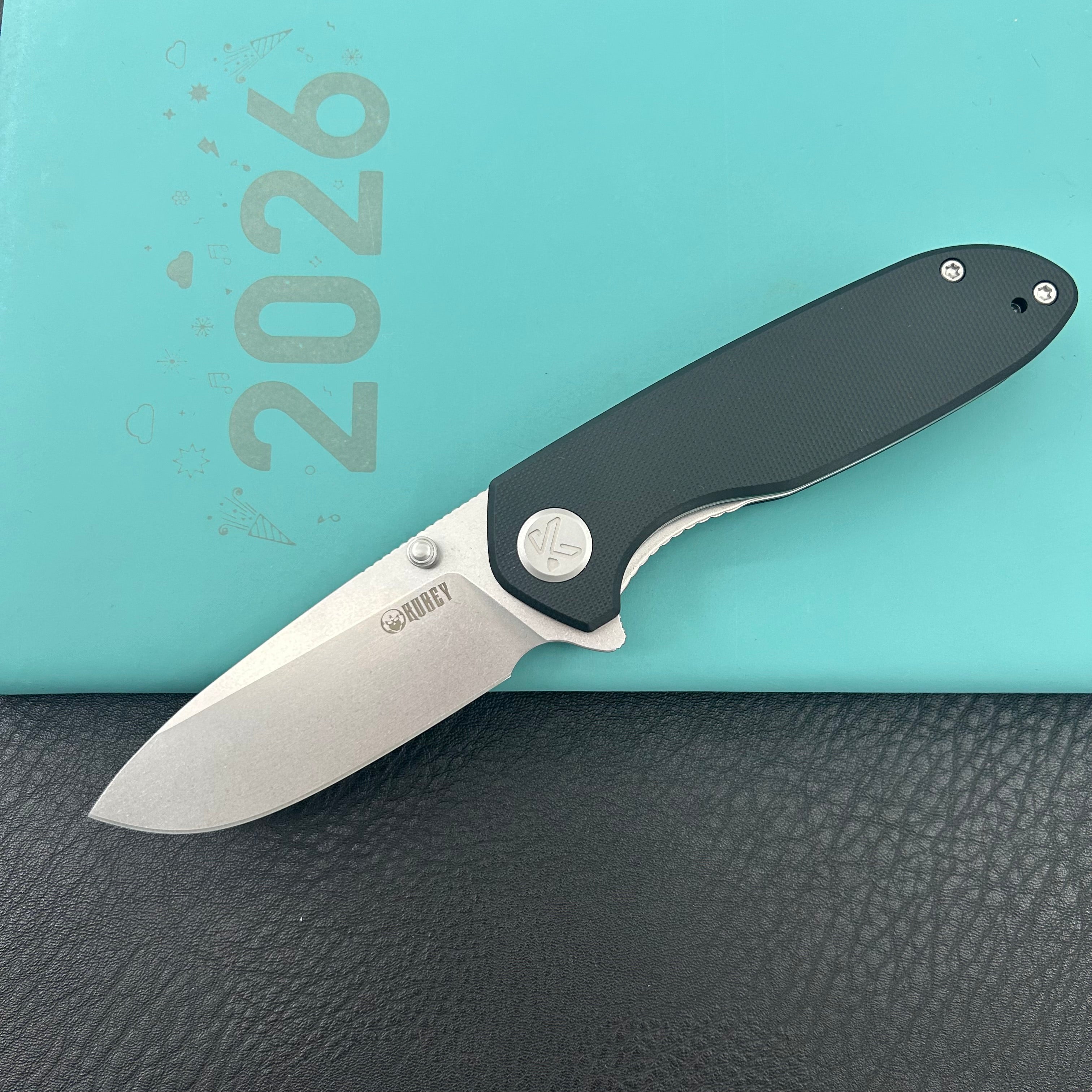 KUBEY Knife Belus Liner Lock Blade KU342H 14C28N Folding Knife