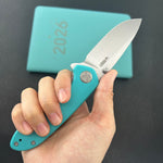 KUBEY Knife KU342J Belus Liner Lock Tiffany Blue  14C28N Folding Knife