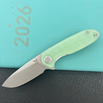KUBEY Knife Belus Liner Lock Jade KU342I 14C28N Folding Knife
