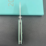 KUBEY Knife Belus Liner Lock Jade KU342I 14C28N Folding Knife