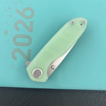 KUBEY Knife Belus Liner Lock Jade KU342I 14C28N Folding Knife