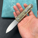 KUBEY KU371 NEO Outdoor Folding Pocket Knife  Ultem Handle 3.43" Beadblast AUS-10
