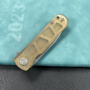 KUBEY KU371 NEO Outdoor Folding Pocket Knife  Ultem Handle 3.43" Beadblast AUS-10