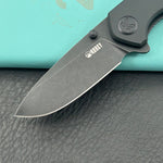 KUBEY Knife KU342L Belus Liner Lock Blackout  14C28N Folding Knife