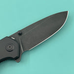 KUBEY Knife KU342L Belus Liner Lock Blackout  14C28N Folding Knife