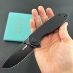 KUBEY Knife KU342L Belus Liner Lock Blackout  14C28N Folding Knife
