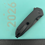 KUBEY Knife KU342L Belus Liner Lock Blackout  14C28N Folding Knife