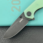 KUBEY Knife KU342K Belus Liner Lock Black Jade  14C28N Folding Knife