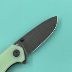 KUBEY Knife KU342K Belus Liner Lock Black Jade  14C28N Folding Knife