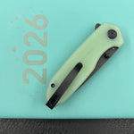 KUBEY Knife KU342K Belus Liner Lock Black Jade  14C28N Folding Knife
