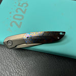 KB KNIVES KB406C Spike Folding Knife Regular DLC Titanium with Zircuti Inlay 3.11'' Regular DLC M390
