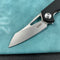 KUBEY KU291  Vagrant Liner Lock Folding Knife Black  G10 Handle (3.1" Sandblast AUS-10)