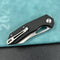 KUBEY KU291  Vagrant Liner Lock Folding Knife Black  G10 Handle (3.1" Sandblast AUS-10)