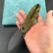 KUBEY KU322M Tityus Liner Lock Flipper Folding Knife Ultem Handle 3.39" Blackwash D2