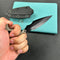 KUBEY KU242E  Push Dagger Fixed Blade Outdoor Knives w/ Kydex Sheath Tan G-10 Black Coating 14C28N