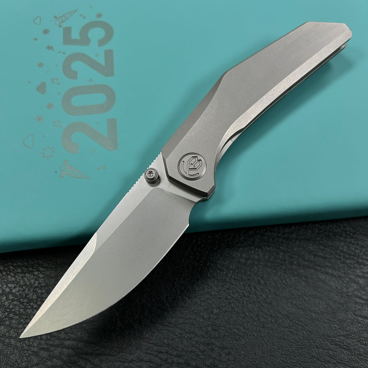 KB Knives KB417A  Eclipse Folding knife Integral Titanium Handle 3.31'' Sandblast Bohler M390 Blade