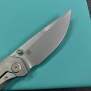 KB Knives KB417A  Eclipse Folding knife Integral Titanium Handle 3.31'' Sandblast Bohler M390 Blade