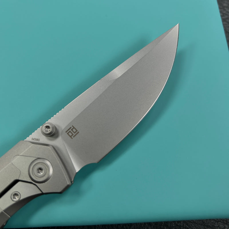 KB Knives KB417A  Eclipse Folding knife Integral Titanium Handle 3.31'' Sandblast Bohler M390 Blade