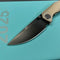 KB Knives KB417B Eclipse Folding Knife Bronze Integral Titanium Handle 3.31'' Black DLC Bohler M390 Blade